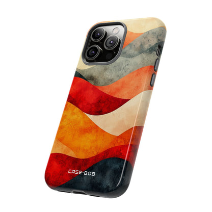 Cracked Wave Sunset iPhone 14 Pro Max Case - Tough