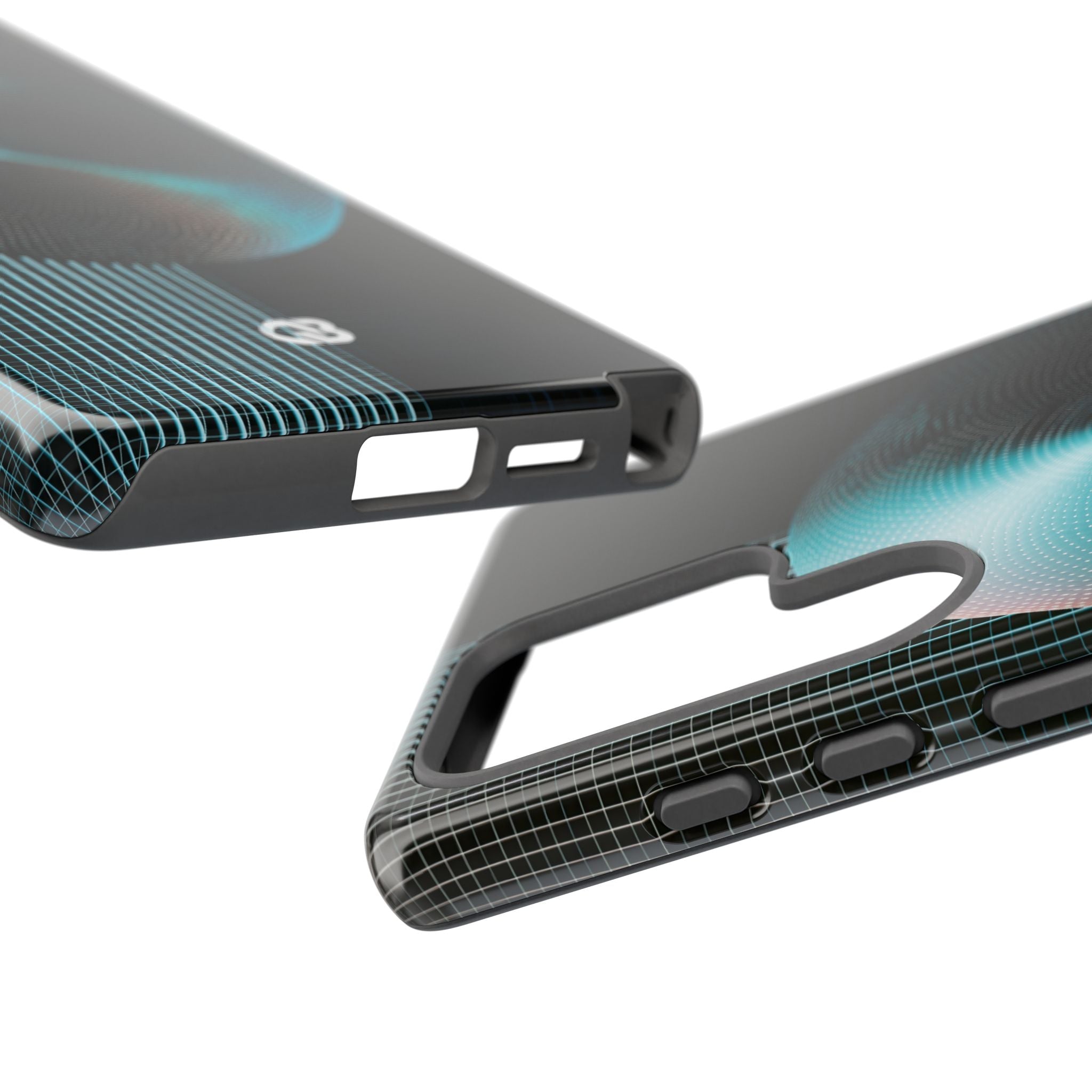 Blue Tough Phone Case for Samsung - Cyan Vector Sphere
