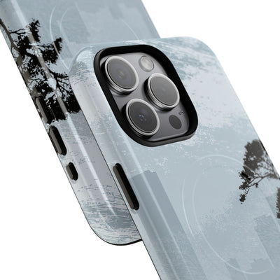 Grey Tough 2.0 Magsafe Phone Case for iPhone - Steel Slate Zen