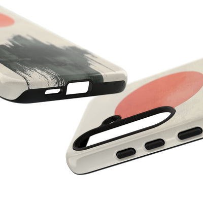 Karmesiner Sonnenstreich · Tough Handyhülle für Samsung