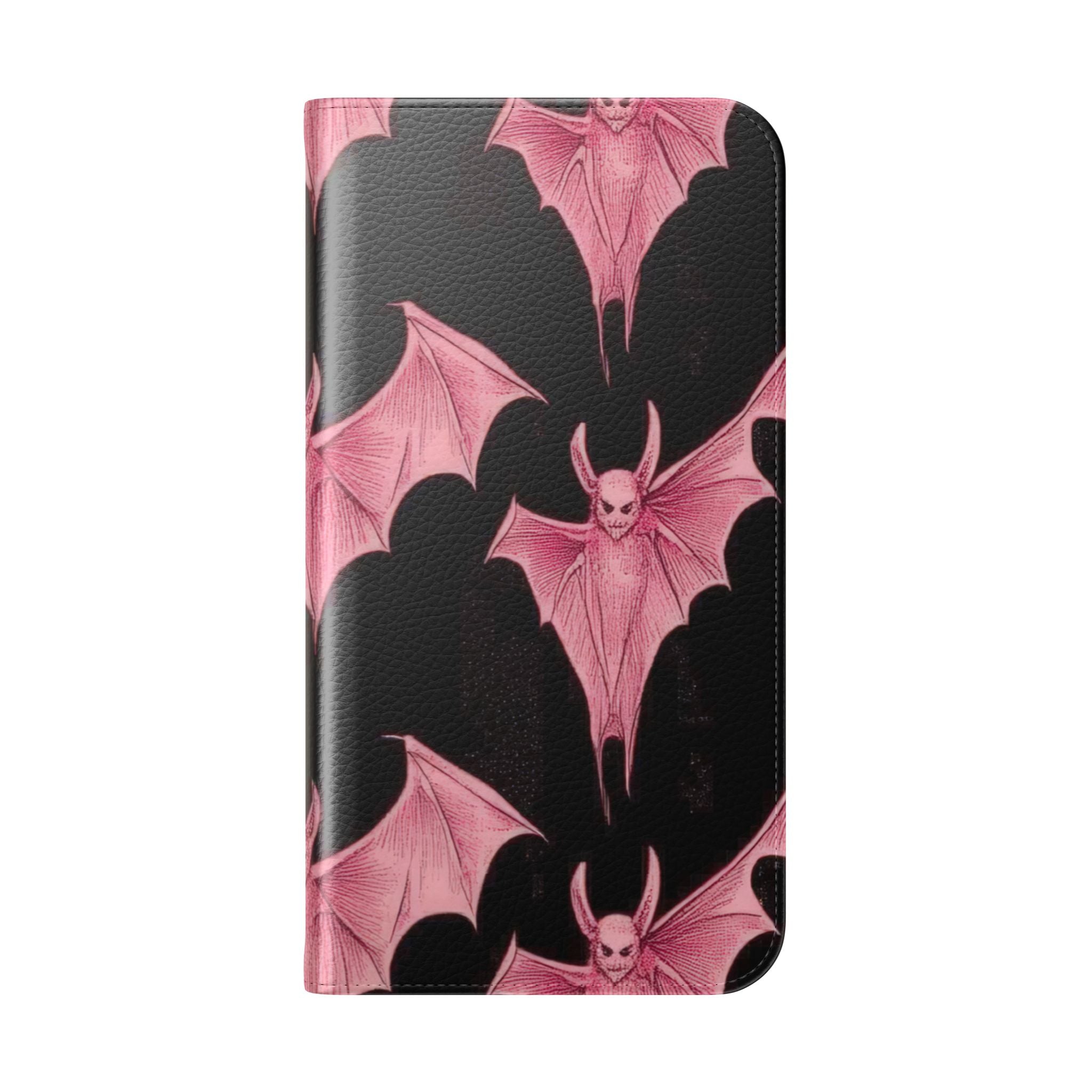 Pink Batwave - iPhone 15 Plus Case - Wallet