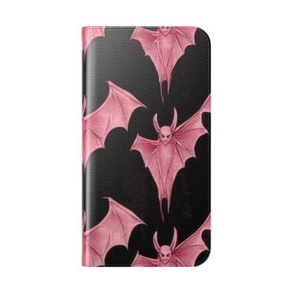 Pink Batwave - iPhone 15 Plus Case - Wallet