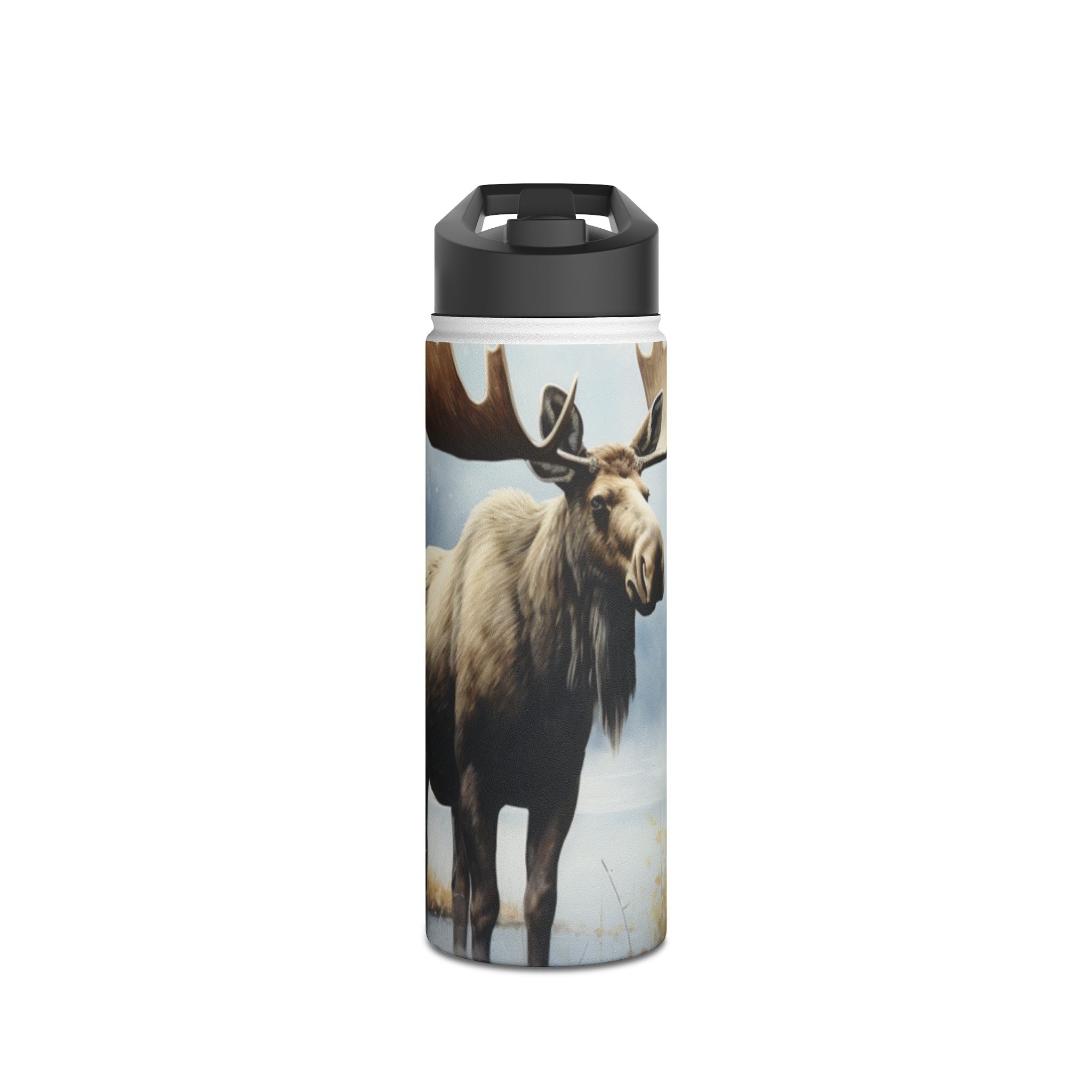 Misty Moose Reflection - Stainless Steel Water Bottle