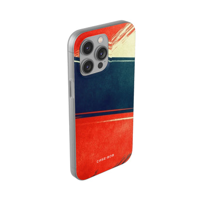 Blue Diagonal Motion iPhone 14 Pro Max Case - Soft