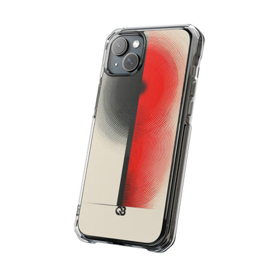 Red Impact MagSafe Phone Case for iPhone - Split Signal Red