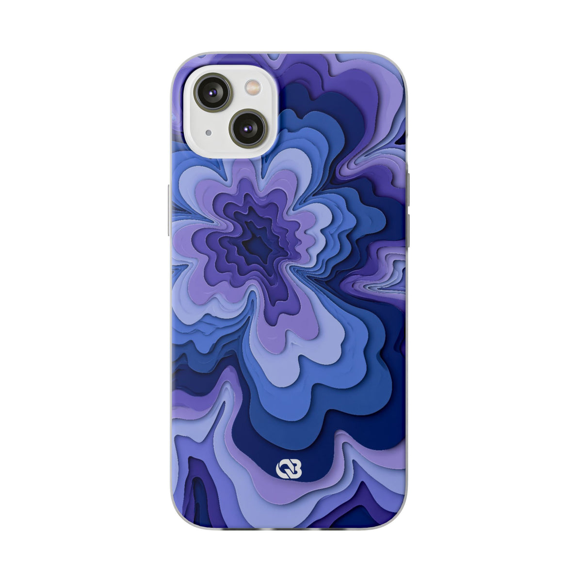Periwinkle Strata Bloom · Lite Phone Case for iPhone ·  Purple