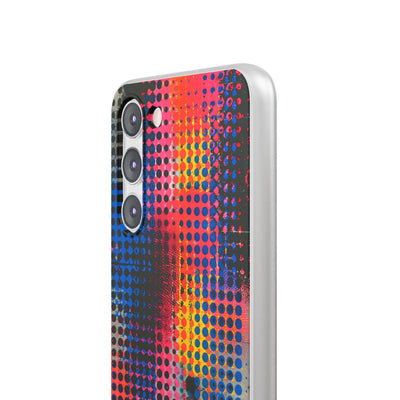 Chromatic Halftone Grid · Lite Phone Case for Samsung · Blue