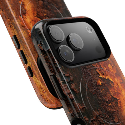 Orange Tough 2.0 Magsafe Phone Case for iPhone - Oxidized Iron Crust