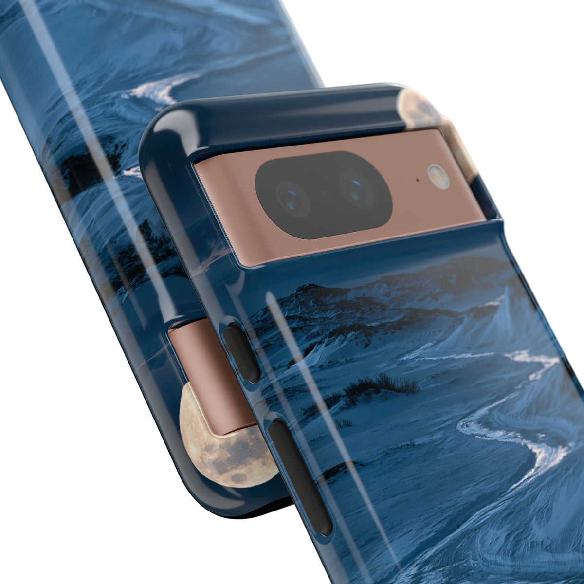 Arctic Moon Drift · Tough Phone Case for Pixel ·  Blue