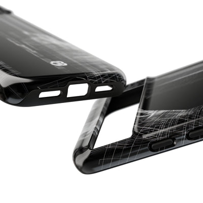 Black Tough Phone Case for Google Pixel - Ghost Urban Wireframe