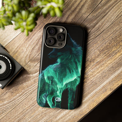 Nordic Aurora Fox · Tough Phone Case for iPhone · Teal