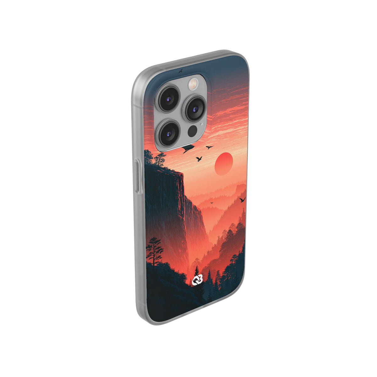 Orange Lite Phone Case for iPhone - Crimson Ridge Flight