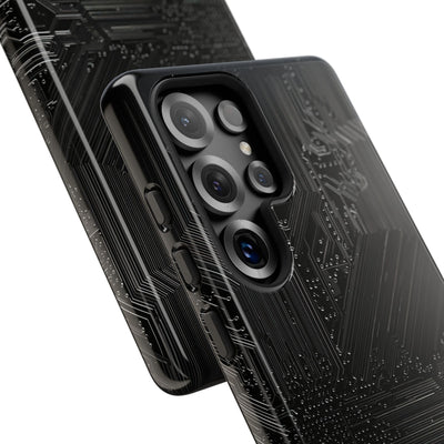 Obsidian Circuitry · Tough Phone Case for Samsung · Black