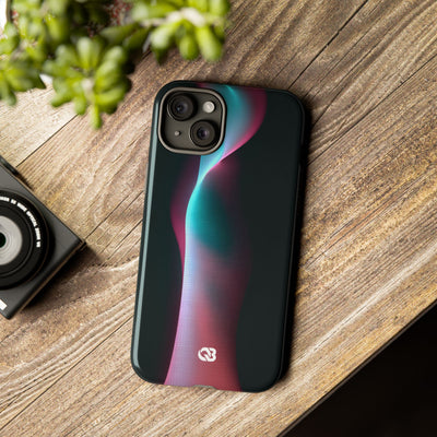 Neon Pixel Flow · Tough Phone Case for iPhone · Black