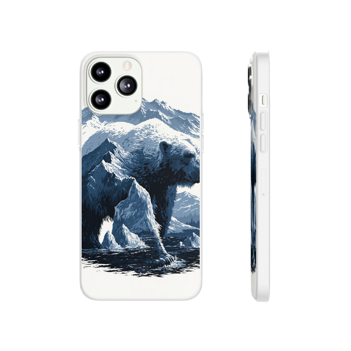 Fjord Summit Bear · Lite Phone Case for iPhone ·  Blue