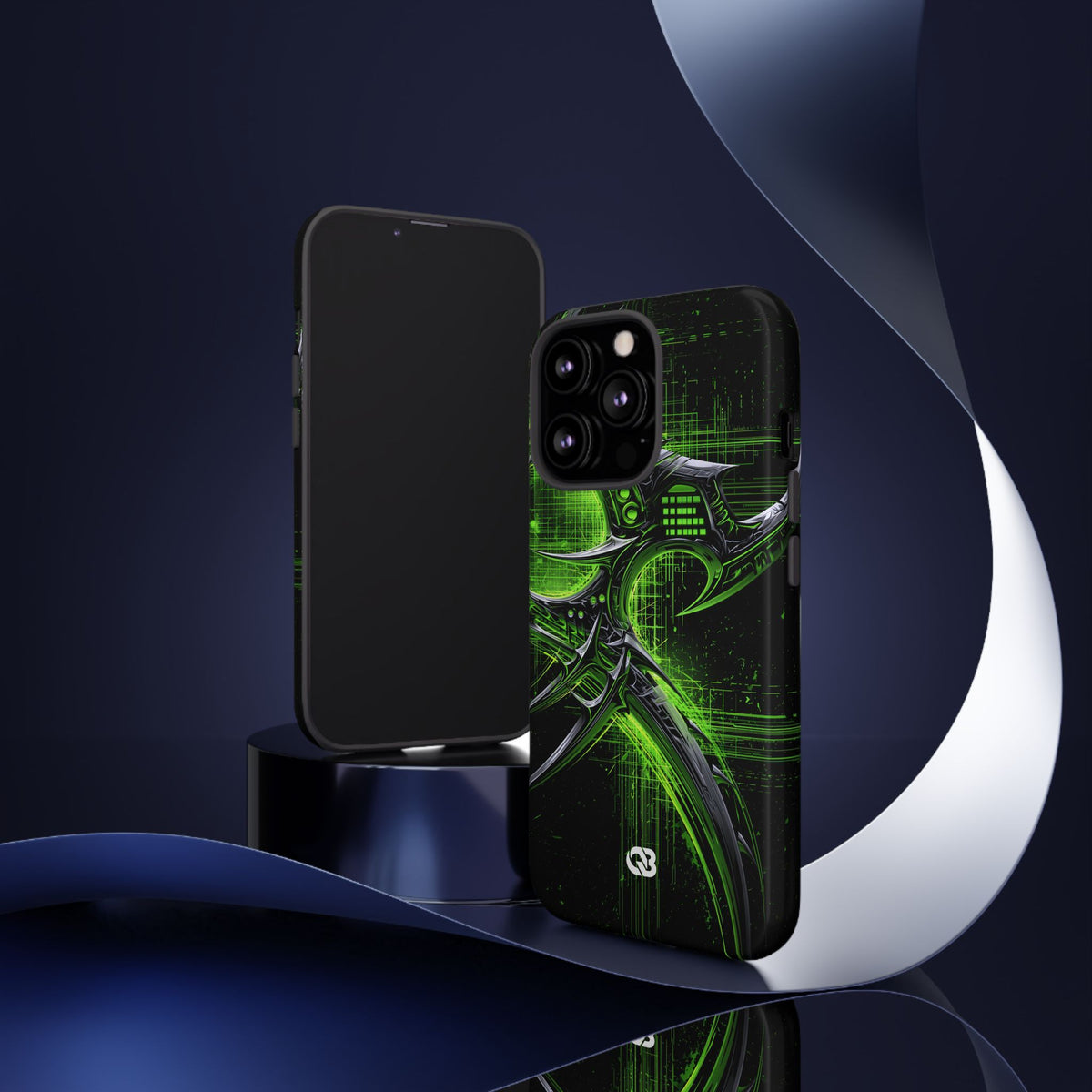 Cyber Sigil Grid · Tough Phone Case for iPhone · Green