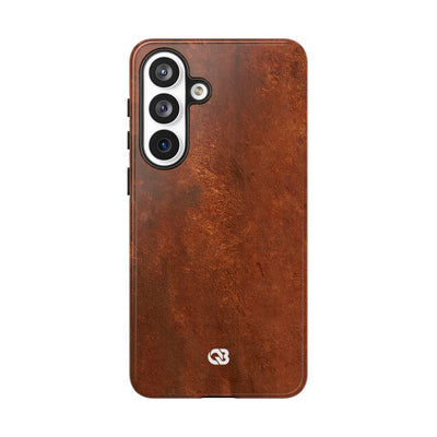 Orange Tough Phone Case for Samsung - Oxidized Iron Crust