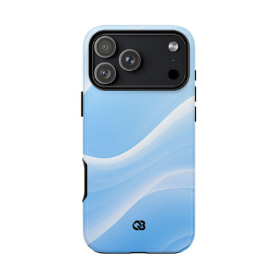 Blue Tough Phone Case for iPhone - Glacial Blue Silk