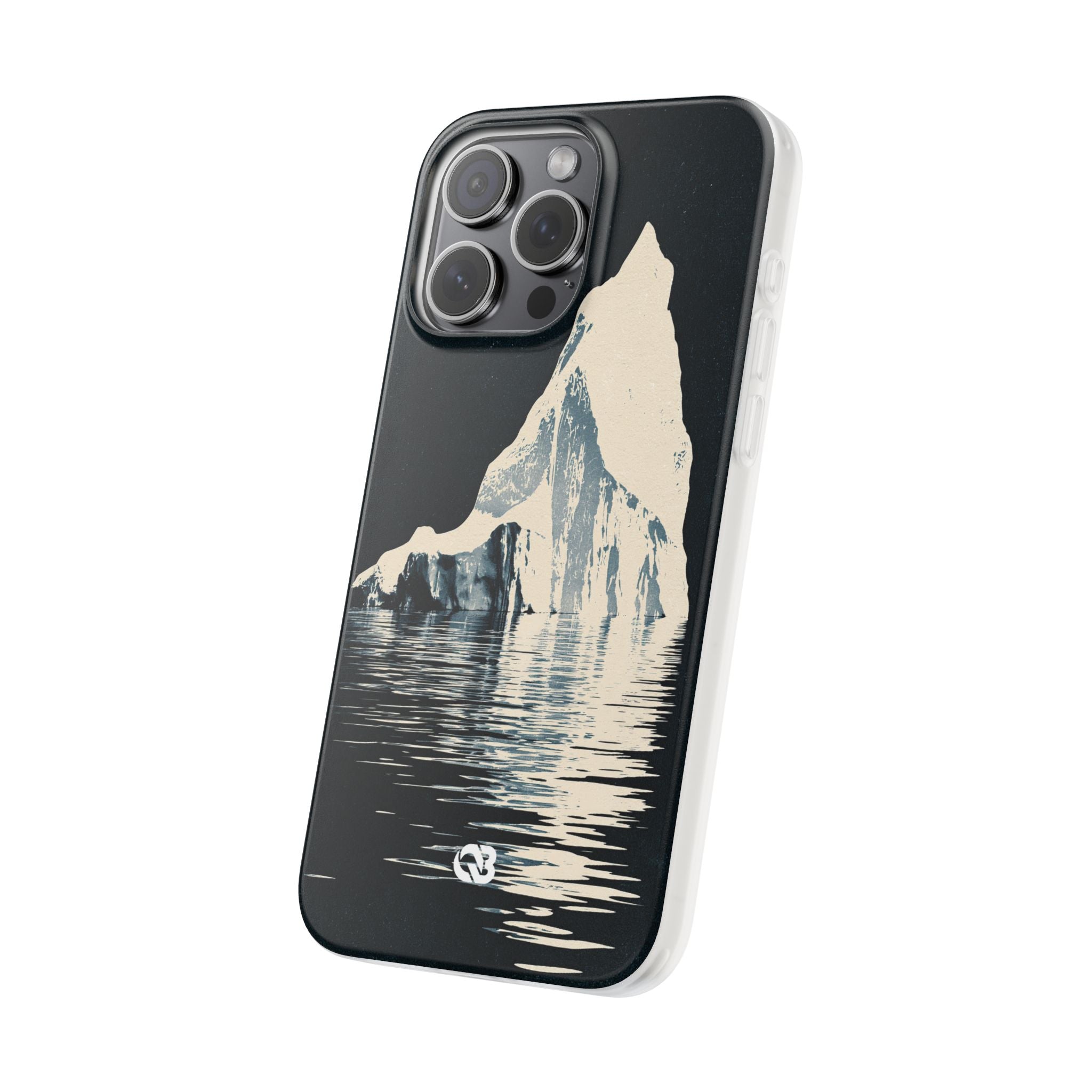 Blue Lite Phone Case for iPhone - Frozen Navy Monolith