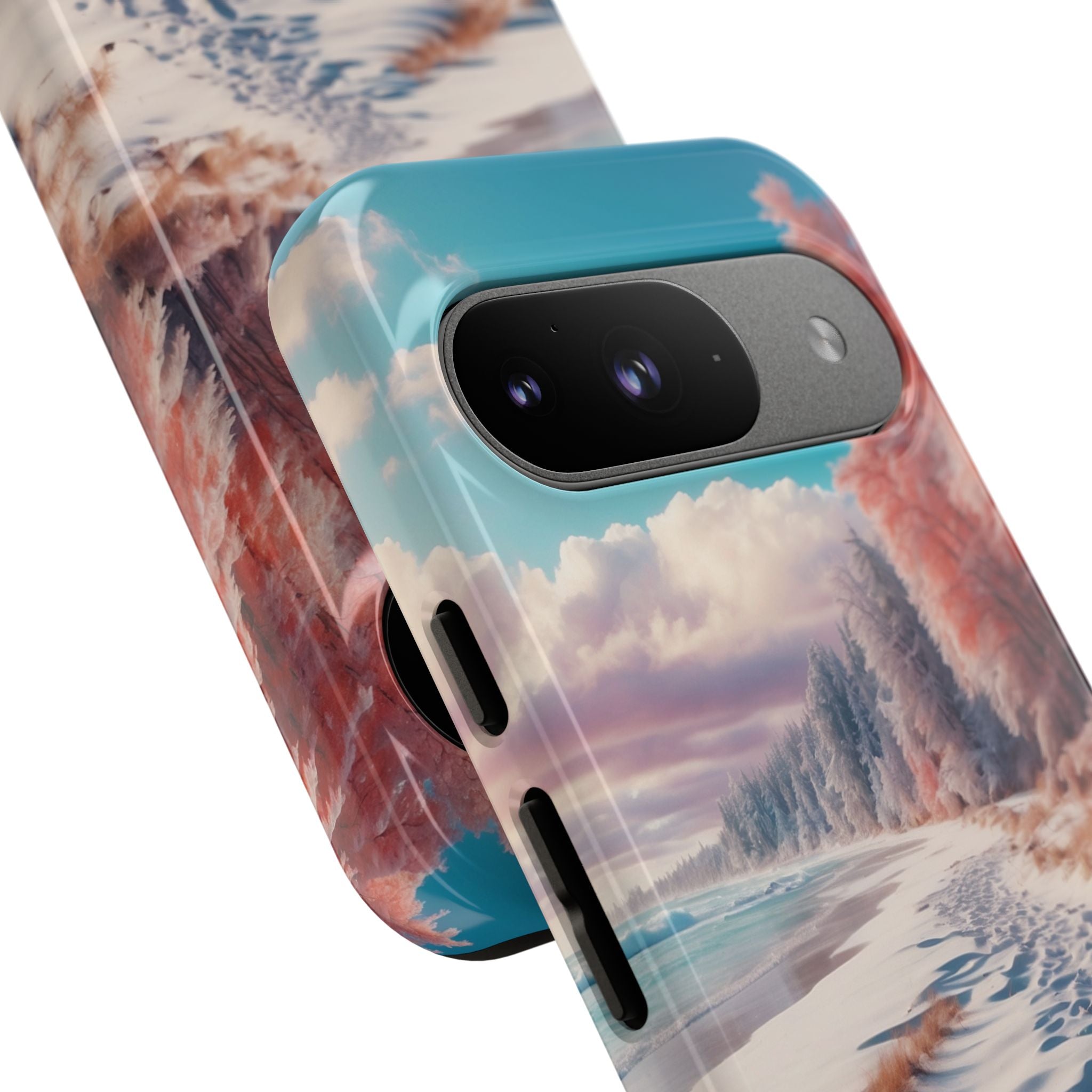 Schneespuren Google Pixel 9 Case - Tough