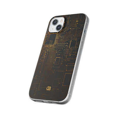 Gold Lite Phone Case for iPhone - Amber Core Mainframe