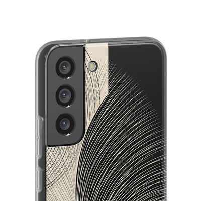 Beige Lite Phone Case for Samsung - Obsidian Cream Plume