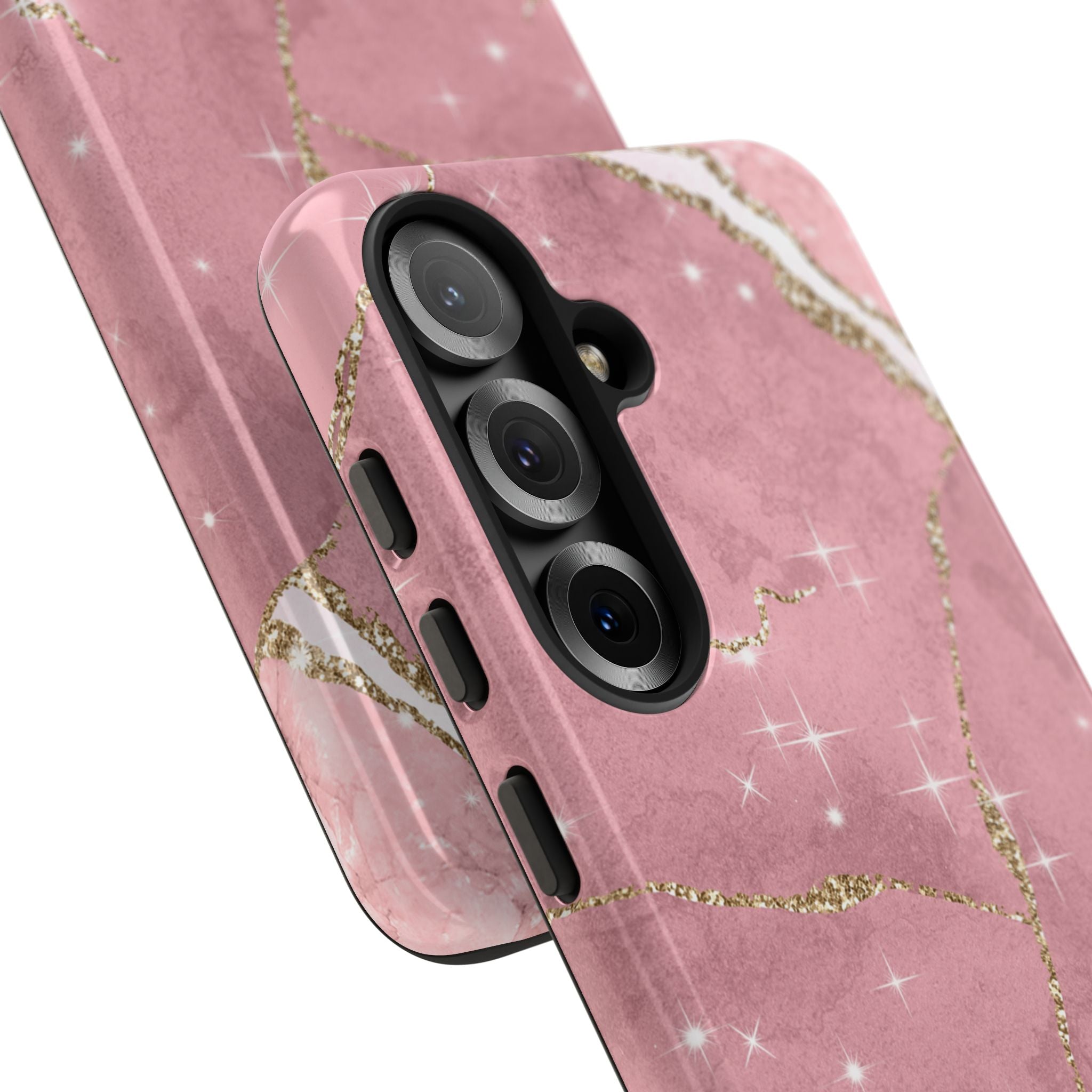 Rose Sparkle Marble · Tough Phone Case for Samsung