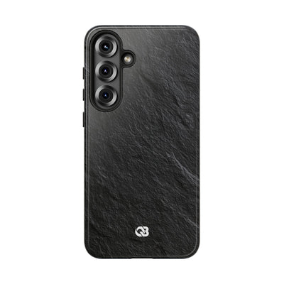 Black Tough Phone Case for Samsung - Raw Obsidian Slate