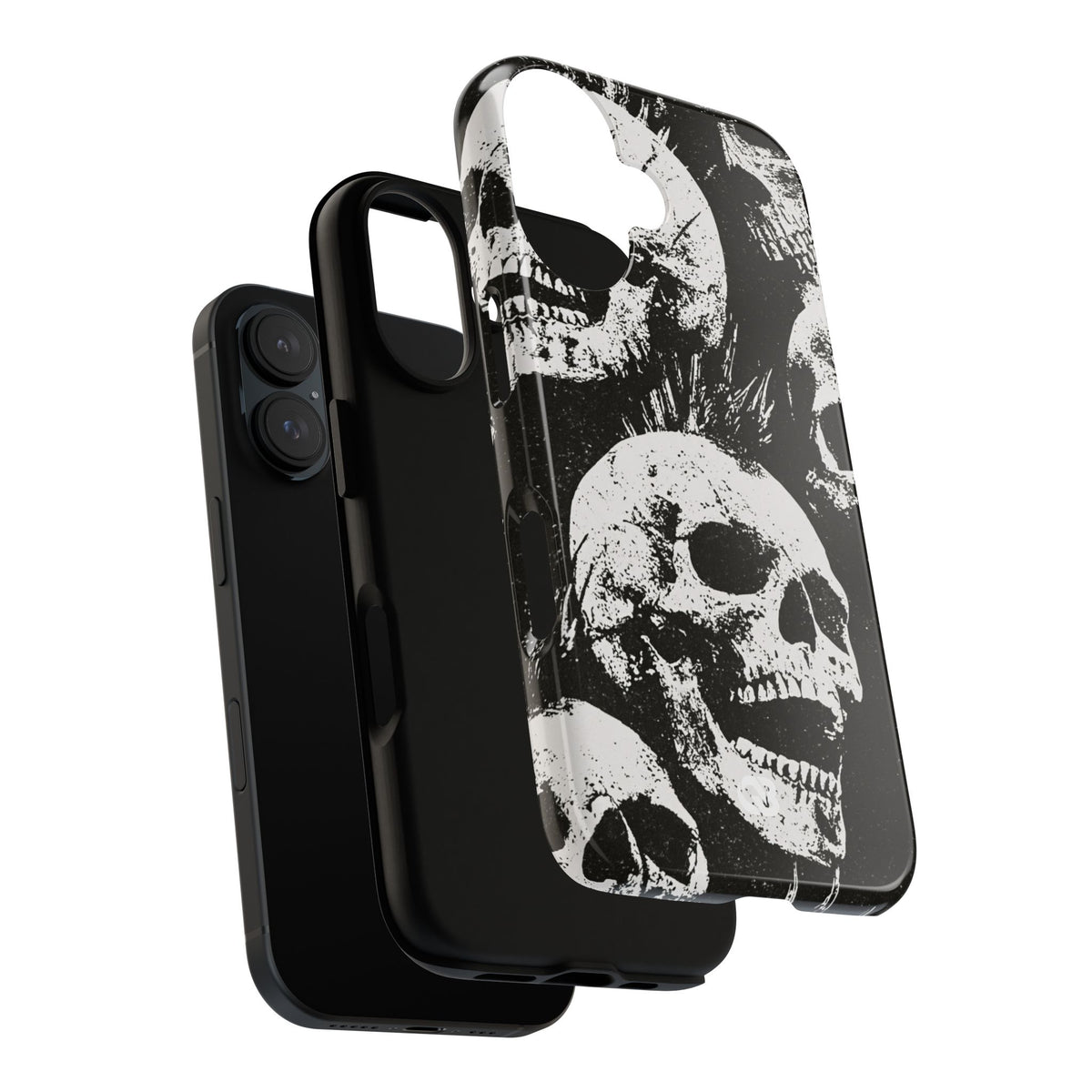 Punk Skull Riot · Tough Phone Case for iPhone · Black