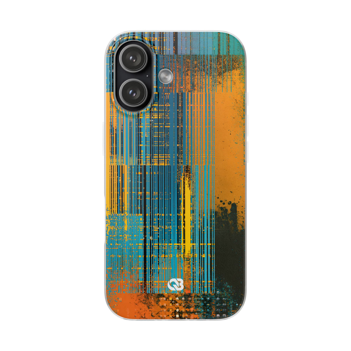 Cyber Glitch Stream · Lite Phone Case for iPhone ·  Teal