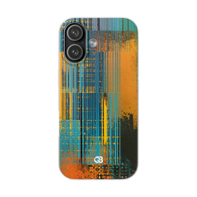 Cyber Glitch Stream · Lite Phone Case for iPhone ·  Teal
