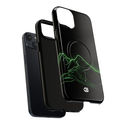 Nordic Mountain Contour · Tough 2.0 Magnetic Phone Case for iPhone · Black