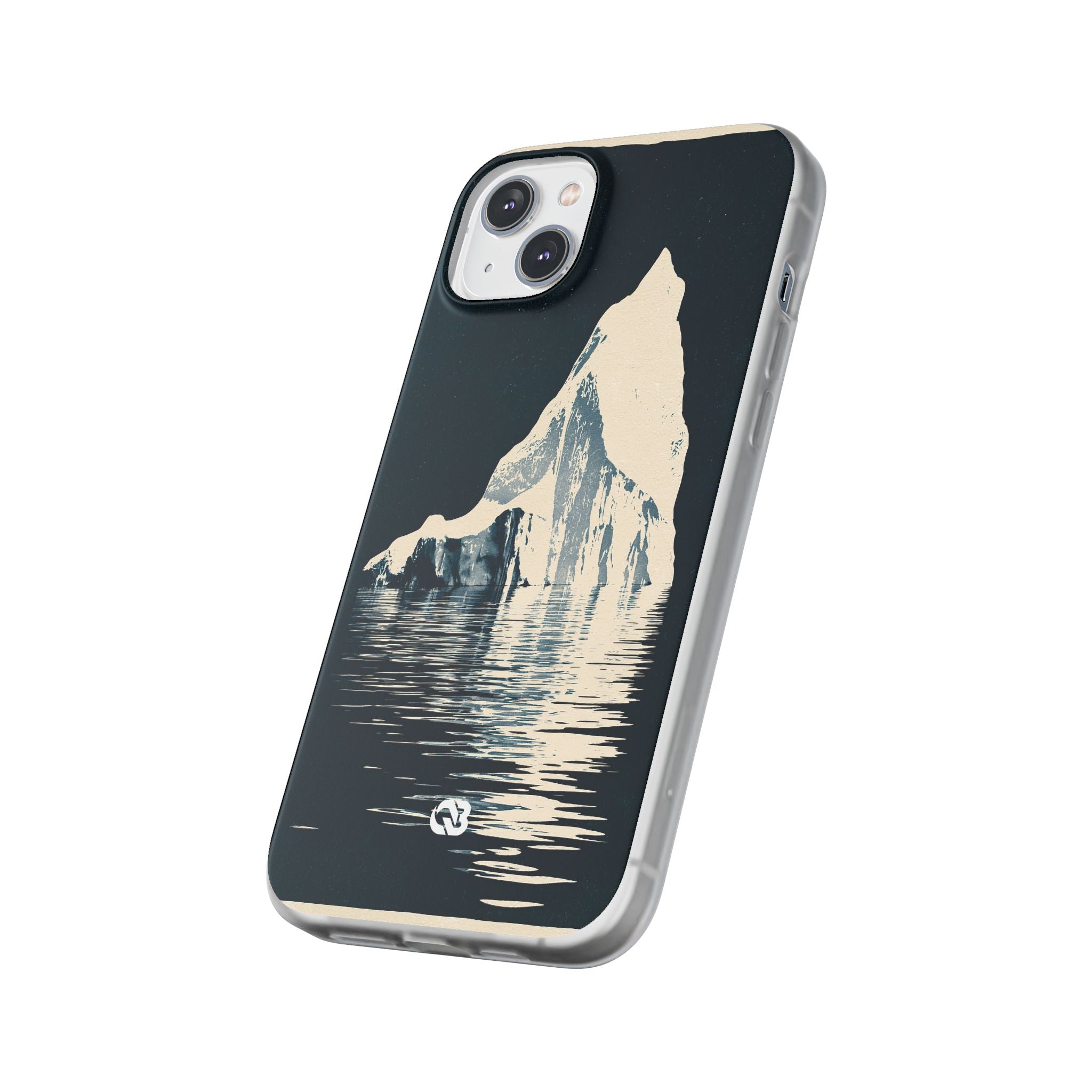 Blue Lite Phone Case for iPhone - Frozen Navy Monolith