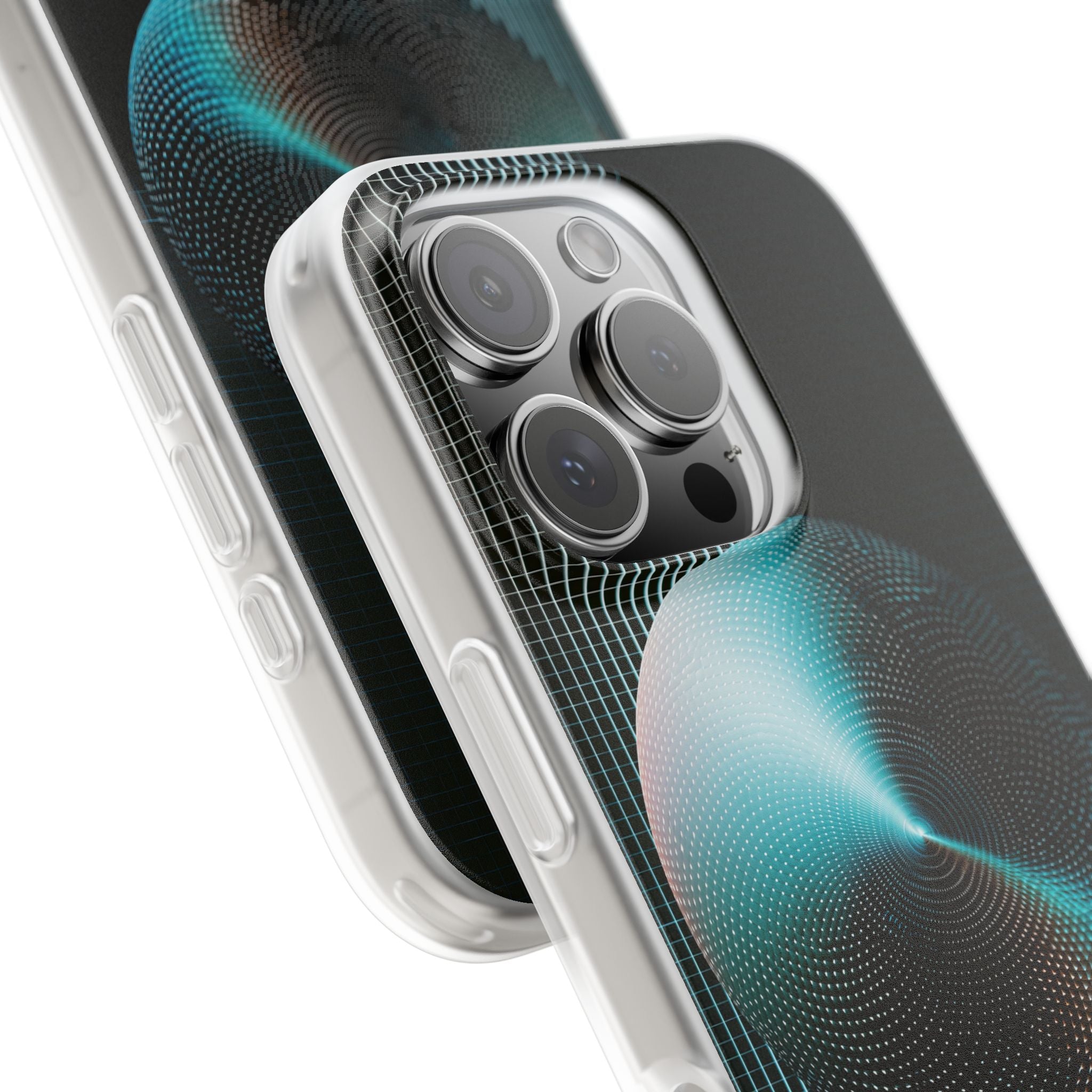Blue Lite Phone Case for iPhone - Cyan Vector Sphere