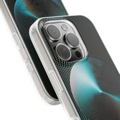 Blue Lite Phone Case for iPhone - Cyan Vector Sphere