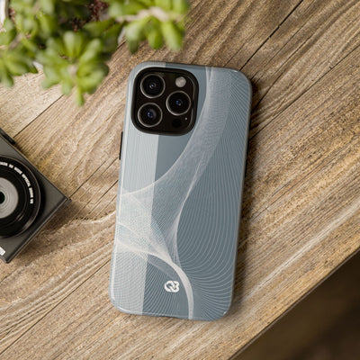 Slate Contour Drift · Tough Phone Case for iPhone · Grey