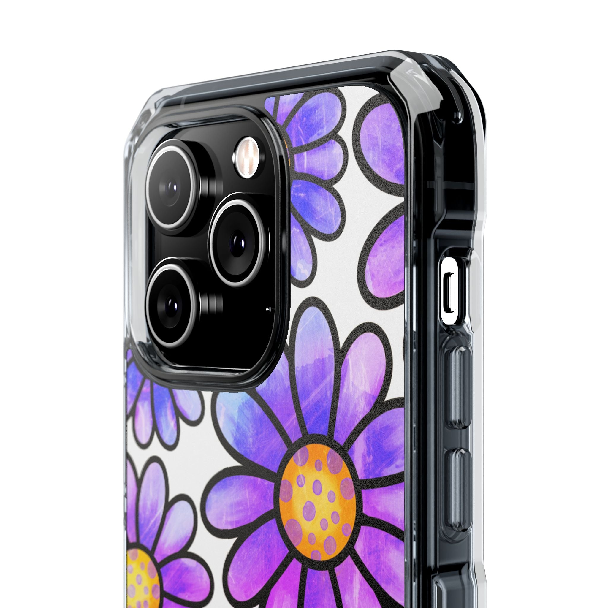 Violet Grunge Bloom · Impact Phone Case for iPhone · Magsafe