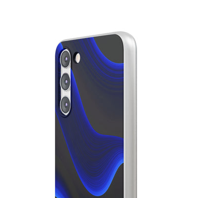 Blue Lite Phone Case for Samsung - Electric Cobalt Flow