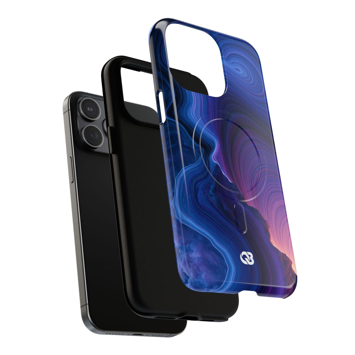 Radiant Strata · Tough 2.0 Magnetic Phone Case for iPhone · Blue
