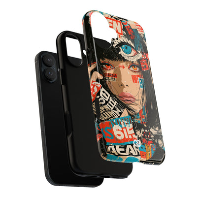 Shibuya Street Collage · Tough 2.0 Magnetic Phone Case for iPhone · Red