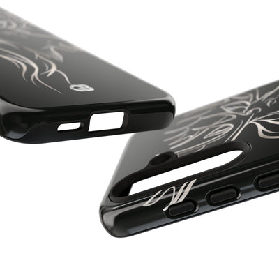 Nordic Moose Contour · Tough Phone Case for Samsung · Black