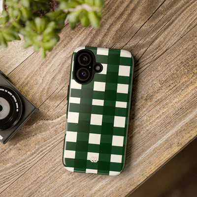 Hunter Green Plaid · Tough Phone Case for iPhone