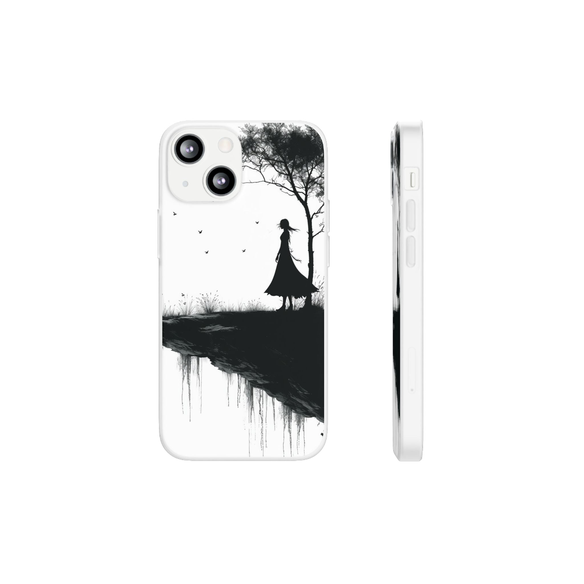 Cliffside Silhouette iPhone 13 mini Case - Soft