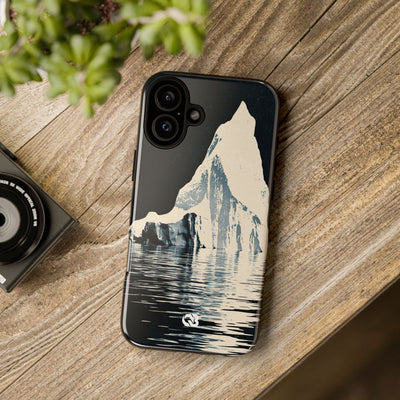 Blue Tough Phone Case for iPhone - Frozen Navy Monolith