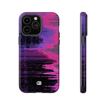 Neon Signal Shift · Tough Phone Case for iPhone · Purple