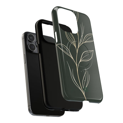 Green Tough 2.0 Magsafe Phone Case for iPhone - Deep Moss Willow