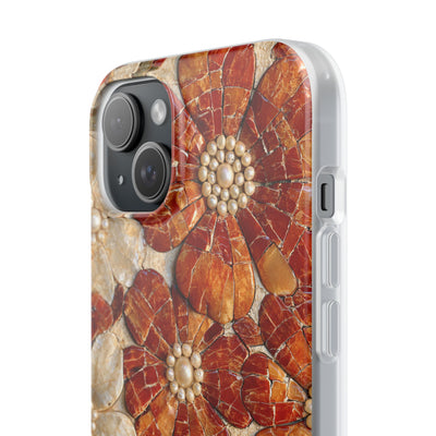 Carnelian Pearl Bloom · Lite Phone Case for iPhone ·  Orange