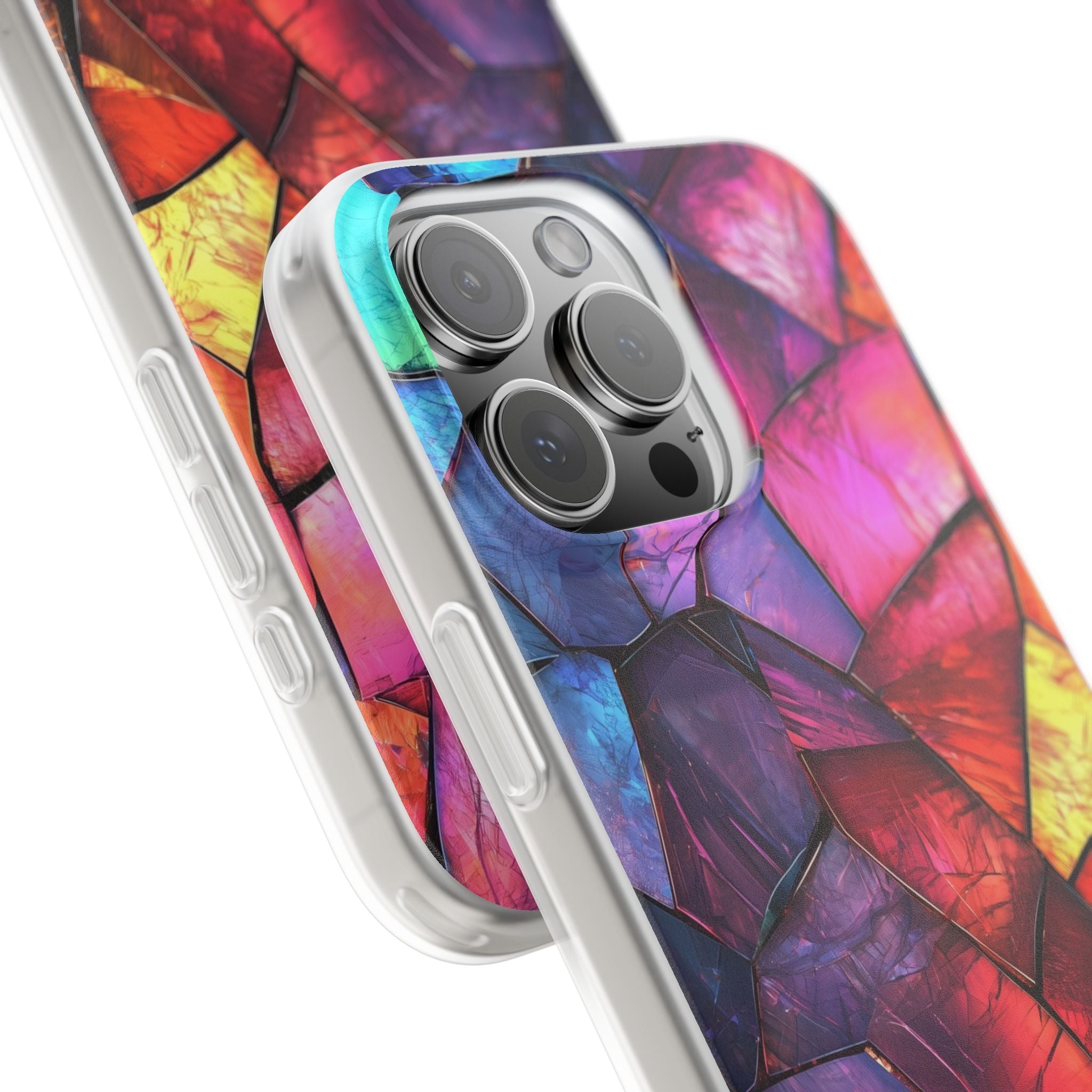 Cracked Prism iPhone 16 Pro Max Case - Soft