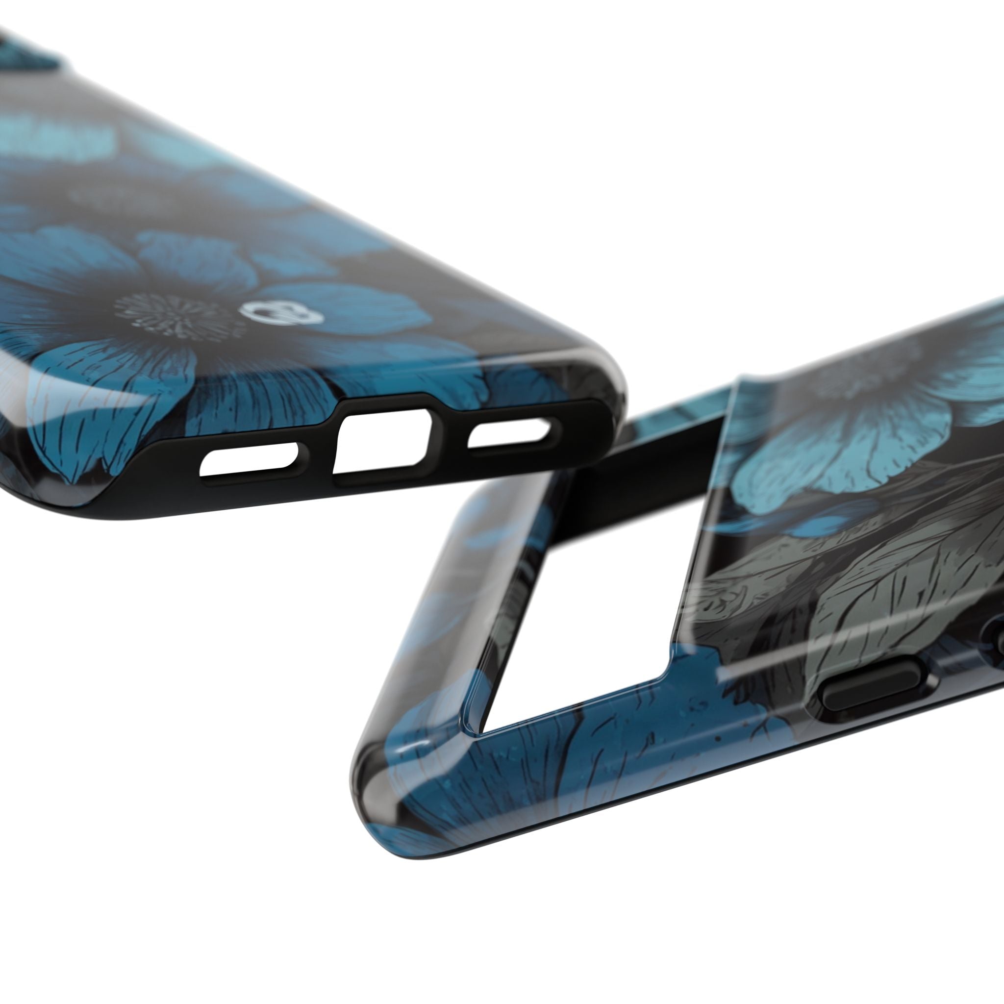 Obsidian Blue Petals · Tough Phone Case for Google Pixel