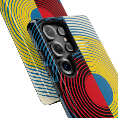 Blue Tough Phone Case for Samsung - Primary Circuit Orbit